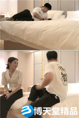 [國產劇情]笑起來甜美外圍妹，性感大長腿舌吻互摸調情