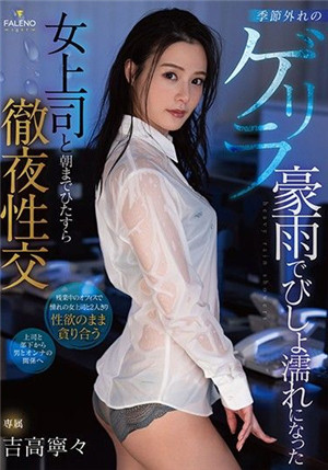 [中文字幕]FSDSS-185 季節外下起豪雨與全身濕透的女上司一整晚做愛性交 吉高寧寧