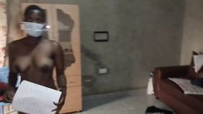 Big booty babe shouts during BBC on her special day