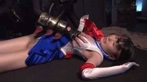 Feisty Brunette Sailor Takes a Caning in HD