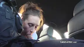 Cop Spunked Milf Face Outdoors