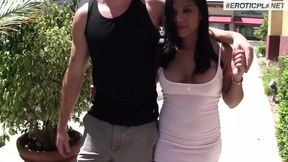 Emy Reyes sneaks off with a big dick&#x1F346; in the gloryhole while her man watches