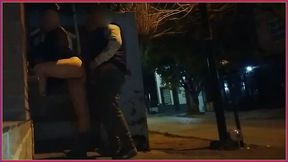 Risky Sex Outdoors and Flashing Her Pussy on the Streets of Argentina