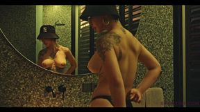 Deviant depravity abounds as inked harlots indulge in reckless solo acts of lewd lust