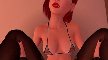 Goth girl fucks Redhead