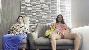 Risky Latina Almost Caught Masturbating by Granny