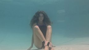 Nathalia Practices Breatholds In One Piece