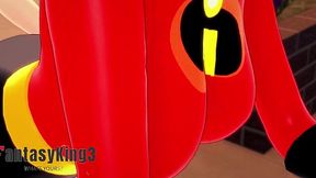 Elastigirl's Short Video: Flexible MILF Goes Wild!