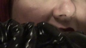 Latex Gloves Fetish, Spit Play, Handjob, Pantyhose Feet and Ass