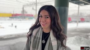 Public agent - Girl offered for casting on train