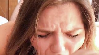 Her first painful anal - Painal - Cum on her