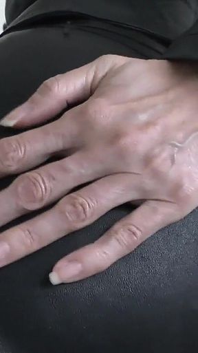 Leather Ass Pampering POV, Beautiful Hands, Leather Ass Kissing and Sniffing Lady Victoria Valente