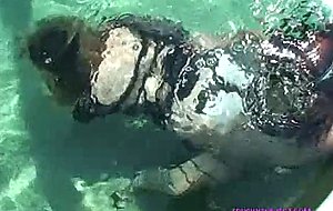 Cat & dre strap on underwater bet 2