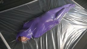 Purple nylon in a polyethylene vacuum bed