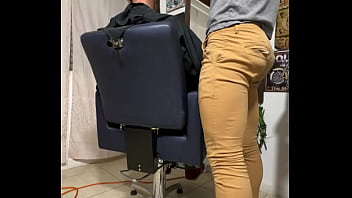 naked barber with Daddy