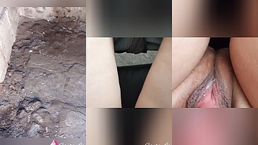 Il prato, una grotta e GretaLa eccitata e sburrata...