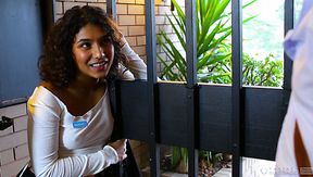 Hot and horny Latina wife Rubi Valentine feels awesome about riding hubby