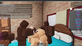 Snowbunny Gets Ganged by 16 Horny&#x1F975; Dudes on Roblox &#x00A6; Wicked Bukaki Party
