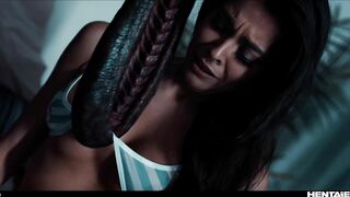 Real Life Hentaied - Alissa Foxy explodes with cum after hardcore fuck