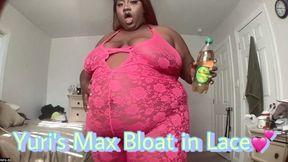 Yuri's 10 min MAX BLOAT in Sexy Lace
