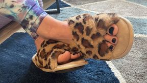 Leopard Print Slippers Tease PART 2