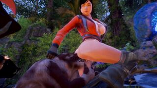 Orc Group Sex with a Lost women 3D