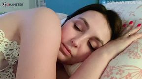 Stepmom and stepson sneak some alone time in the hotel bed