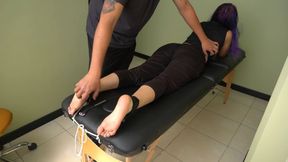 Michikko is crazy ticklish facing down (full body camera)