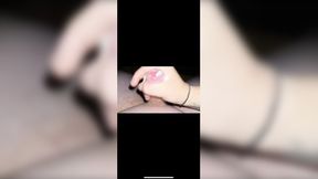 Pure handjob - cum on her tits - AddisonBlue - BlackRyder