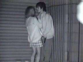 A thin teenage couple private sex voyeur video available now