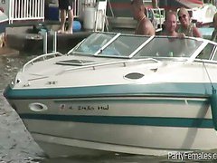 Hot Babes Party Hard On Boat During Spring Break