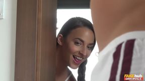 Fake Tennis scene with horny Amirah Adara