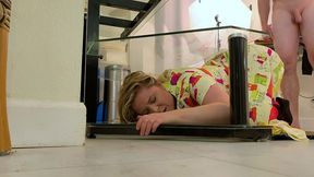stepmom gets stuck and fucked in the ass