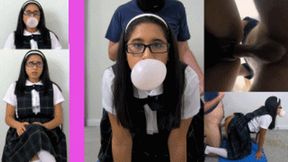 Bubble Gum Bitch eRica gets fucked and creampied as punishment for her bubble gum addiction! Full Intro