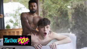 TWINKPOP - Braxton Cruz Gets A Hand-job In The Sizzling Bathtub, Then Pounds A Lad In From the rear
