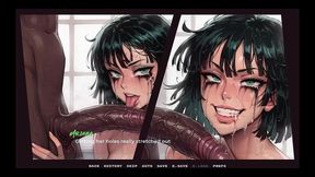 my new girlfriend [ taboo hentai game ] ep.9 caught deepthroat a big black cock !