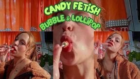 Candy Fetish Double Bubble Lollipop