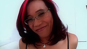 Oriental Milf Pisses And Fucks A Big Cock After Masturbating