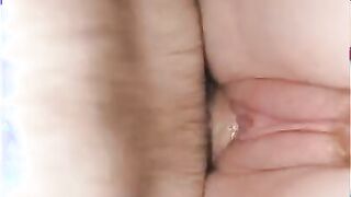 Submissive ginger mom skank begs for penis and getting covered inside cum after she orgasms and squirts