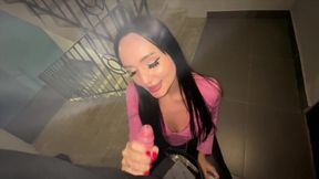 Sneaky affair, meat sucking, money fuck at risk, close call