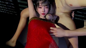 Beauty bigboob chinese get threesome with 2 boss - 3D Hentai - V459