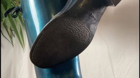 A Shoejob in rain boots - Bootjob and CBT in heeled Marc Jacob rubber boots - multi - 4k