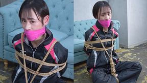 CDNY2 Cute Japanese CD Nanami Bound and Gagged in Windbreaker Part2 (HD)