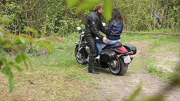Outdoor fun with Moto guy - Sexy Emma D