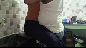 Wife's Hot Kitchen Seduction: Cook, Strip, Satisfy