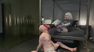 Hunter Bradley Sniffing And Licking Blazed Brat's Sneakers, Socks & Feet