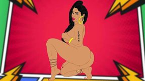 nasty nicki s big black ass anime shoot