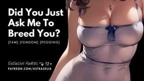 Mommy Dominatrix Straps On for Rough Fun and Breeding