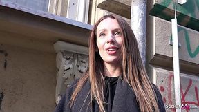 Rough Street Casting with Skinny Ukrainian MILF Julia