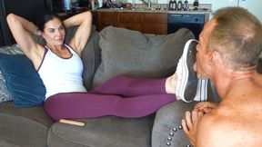 Lick worm 1 (sneaker soles and smelly feet)!!